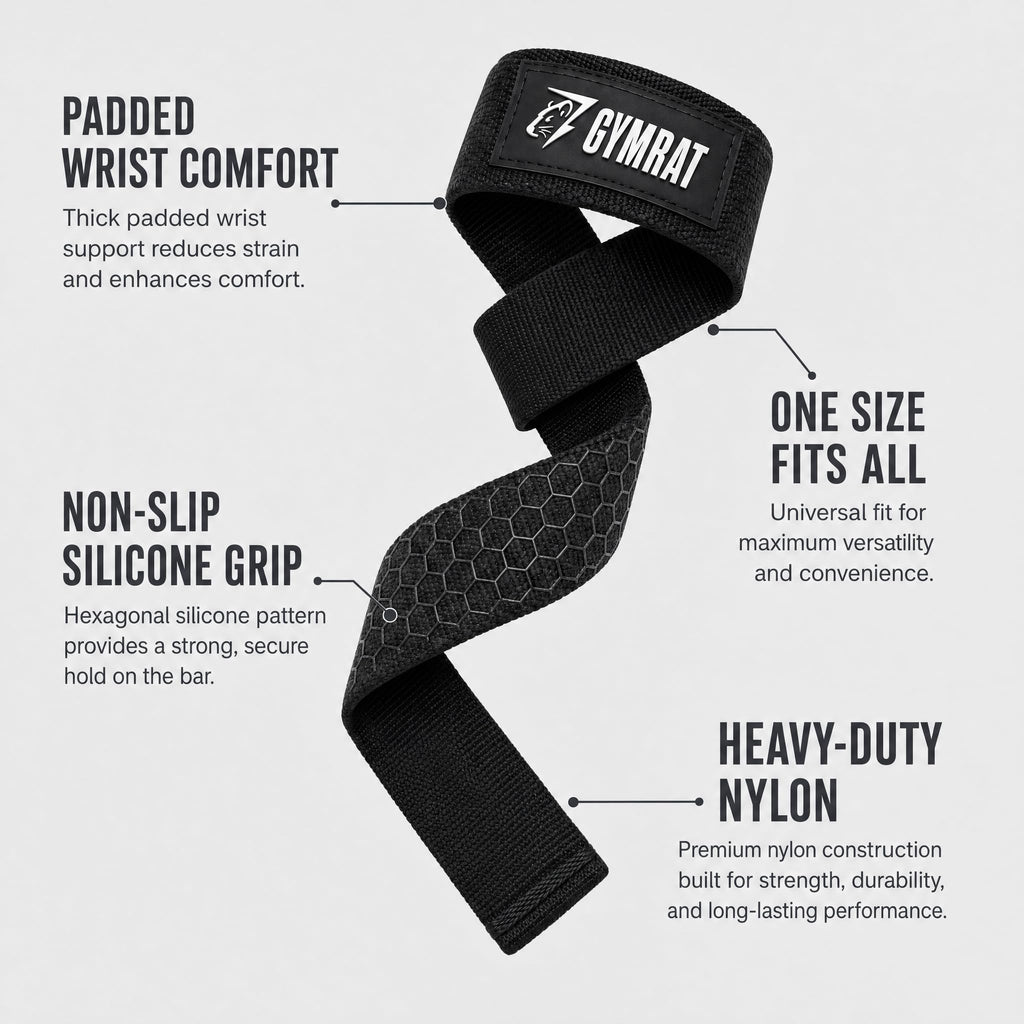 GYMRAT Padded Lifting Straps
