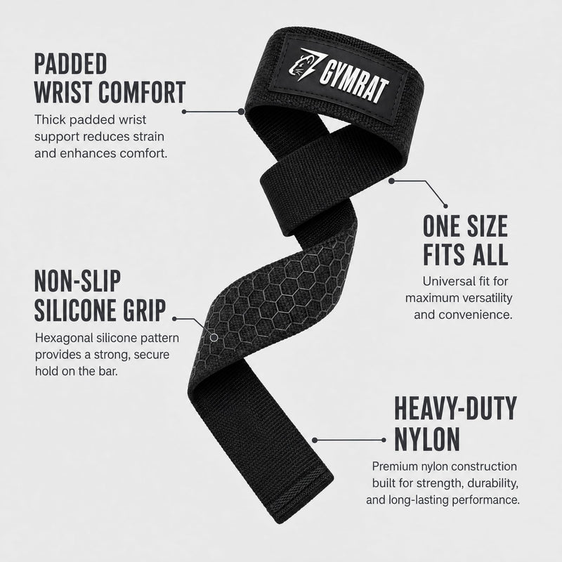 GYMRAT Padded Lifting Straps